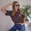 T-shirt GOOD MOOD Chocolate czekoladowy z nadrukiem polska marka UNI