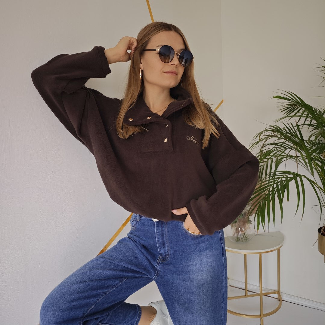 Bluza polarowa MILAGRO ciemna Czekoladowa polski producent UNI 🤎