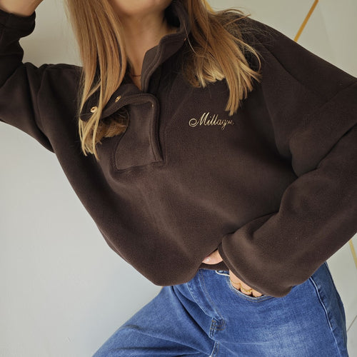 Bluza polarowa MILAGRO ciemna Czekoladowa polski producent UNI 🤎