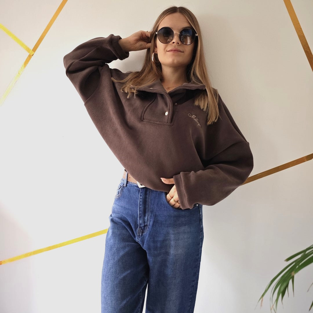 Bluza polarowa MILAGRO Czekoladowa  polski producent UNI